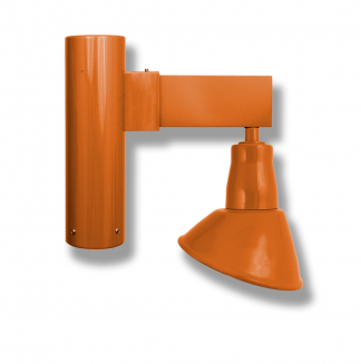 Angled Shade on Straight Arm Post Mount