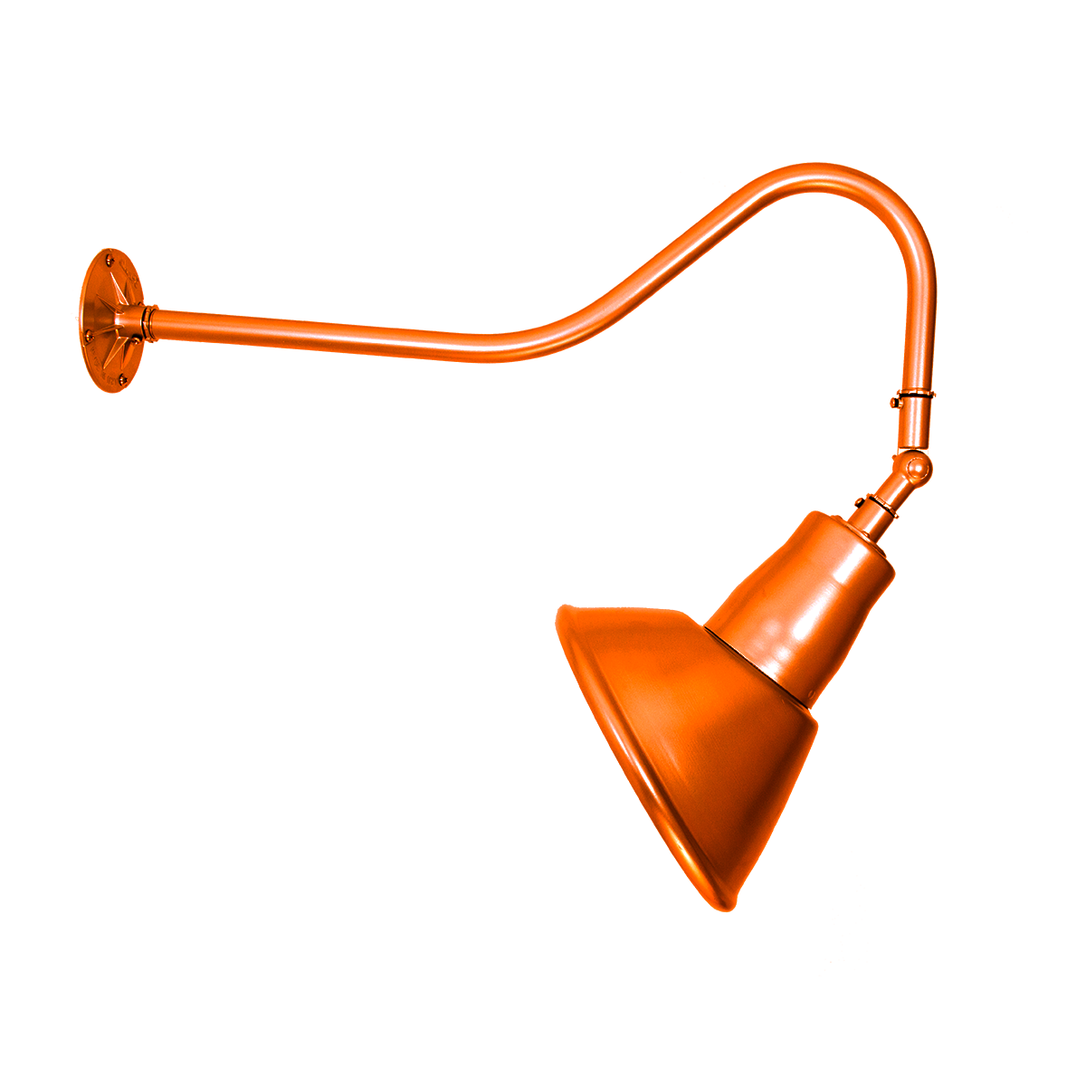Gooseneck Angle Shade on Standard Swivel Arm - Image 2