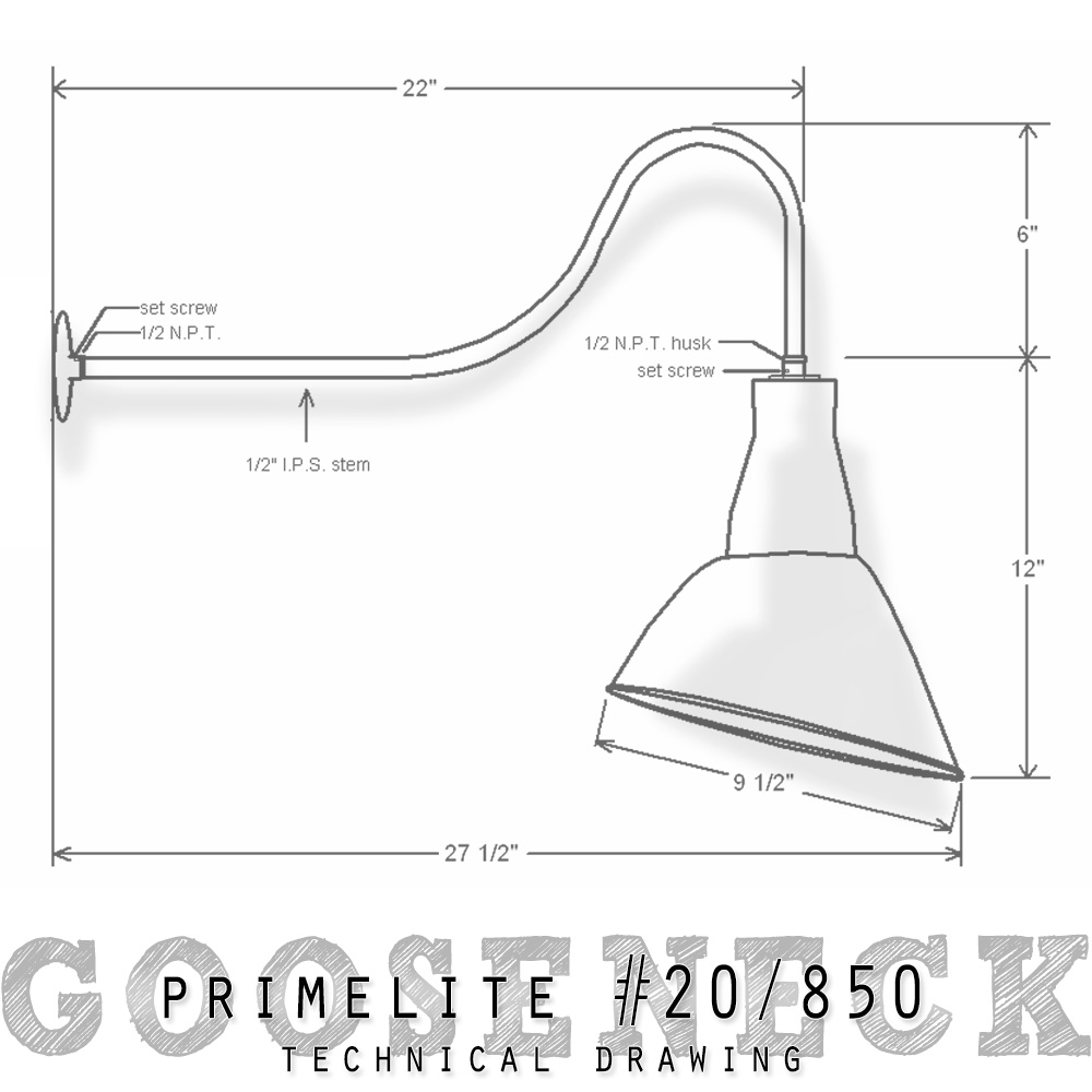 Gooseneck Angle Shade on Standard Arm - Image 6