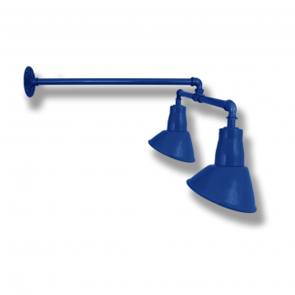 Angled Shades on Double Light Straight Arm