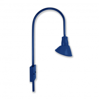 Angled Shade on Large J Arm Wall Bracket
