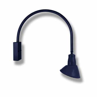 Angled Shade on Loop Arm Wall Bracket
