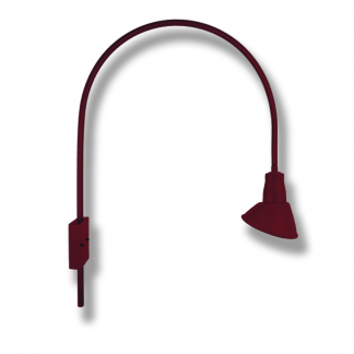Angled Shade on Large J Arm Wall Bracket