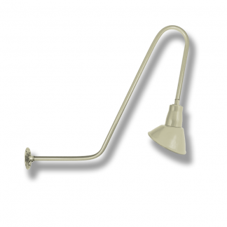 Angled Shade on Z Arm Wall Bracket