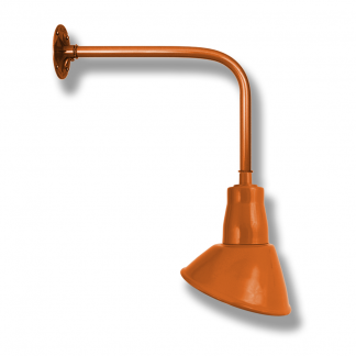 Angled Shade on L Arm Wall Bracket