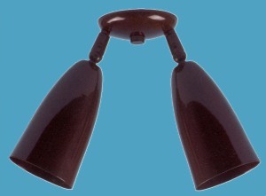 Dual Bullet Shade Ceiling Mount