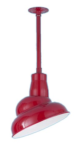Emblem Pendant on Ceiling Mount Stem