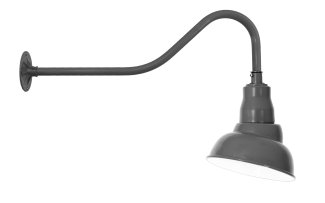 Small Emblem Shade Standard Gooseneck Sign Light
