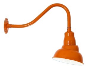 Small Emblem Shade on Small Gooseneck Arm