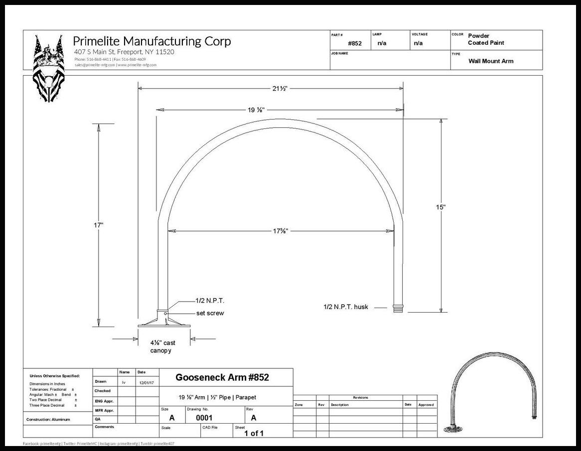 8ft Linear LED Light on Parapet Mount - Image 3