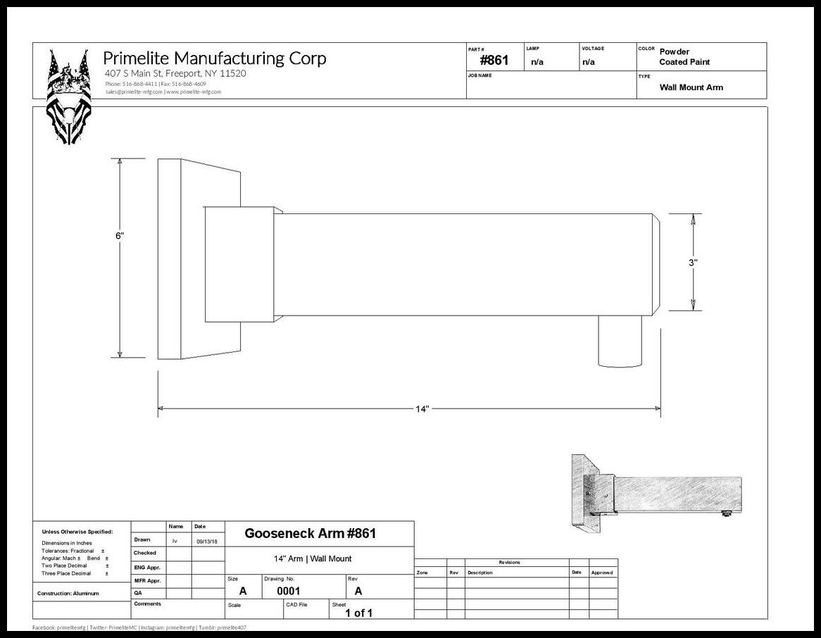 Bar Arm Wall Bracket - Image 2