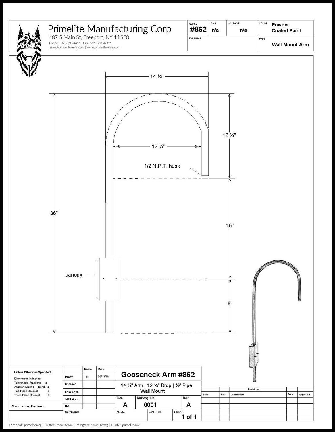 Large J Arm Wall Bracket - Image 2