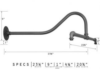 Double Light Gooseneck Arm