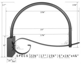 Decorative Loop Arm Wall Bracket