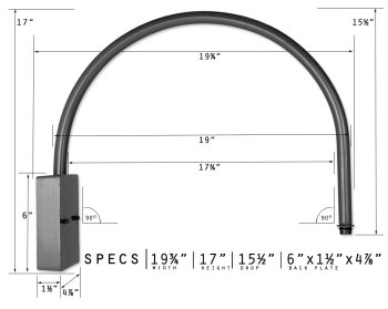 Loop Arm Wall Bracket