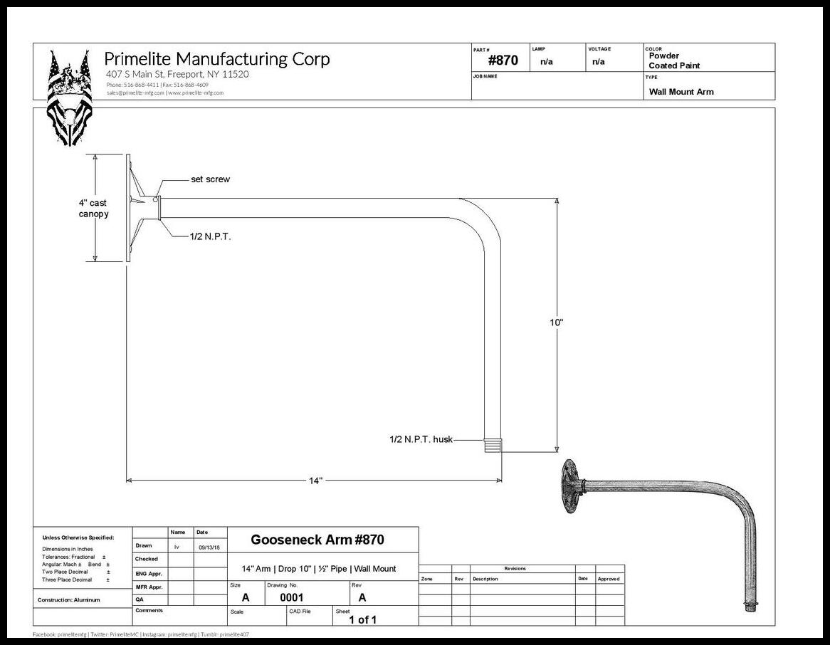 L Arm Wall Bracket - Image 2