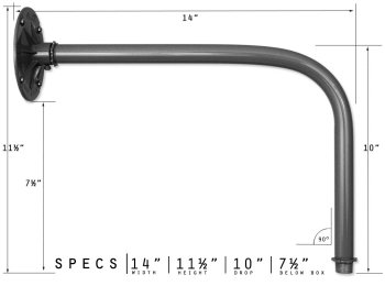 L Arm Wall Bracket