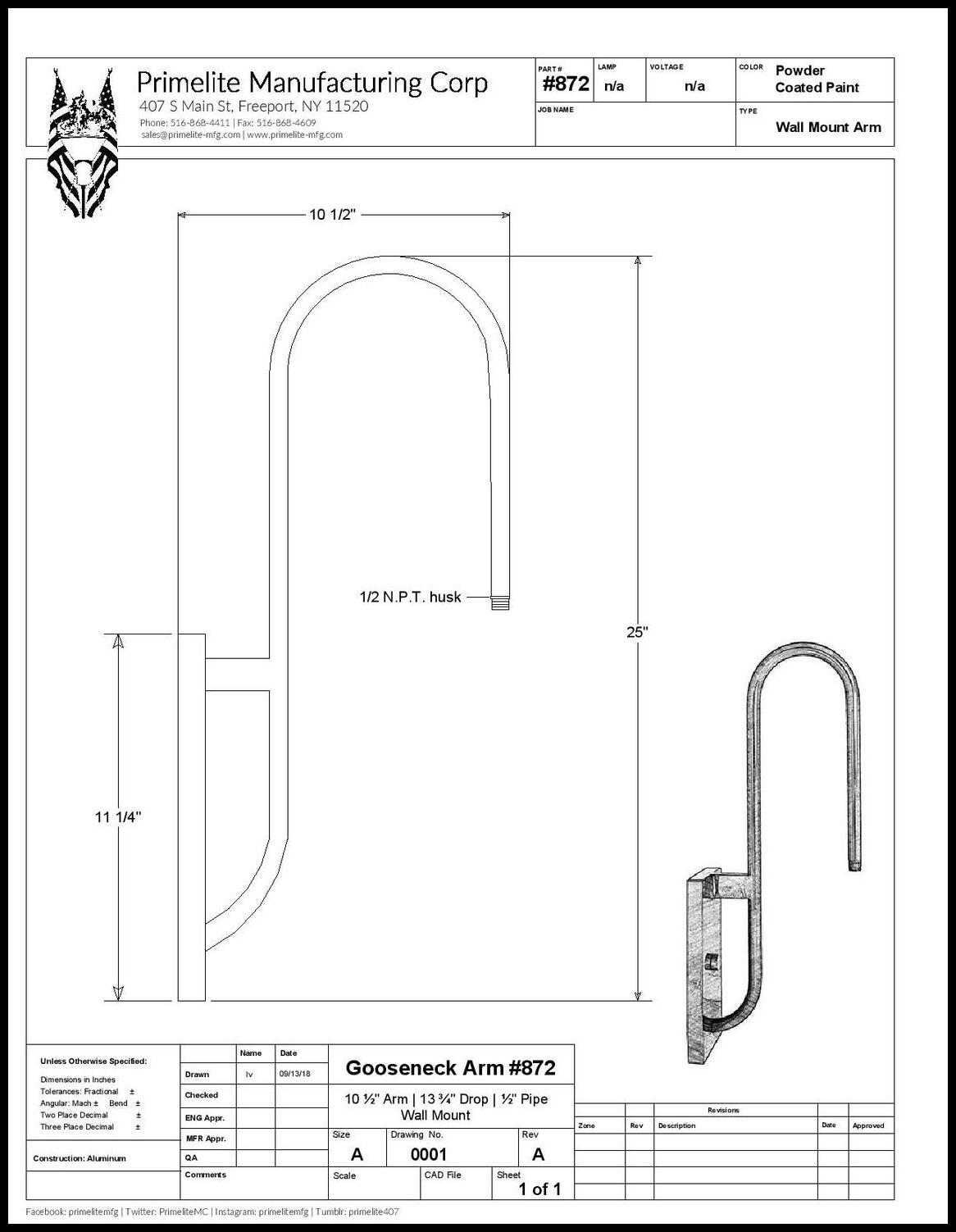 Small S Arm Wall Bracket - Image 2