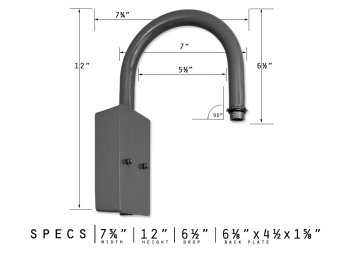 Loop Arm Wall Bracket