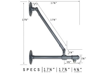 Double Mount Wall Bracket Arm