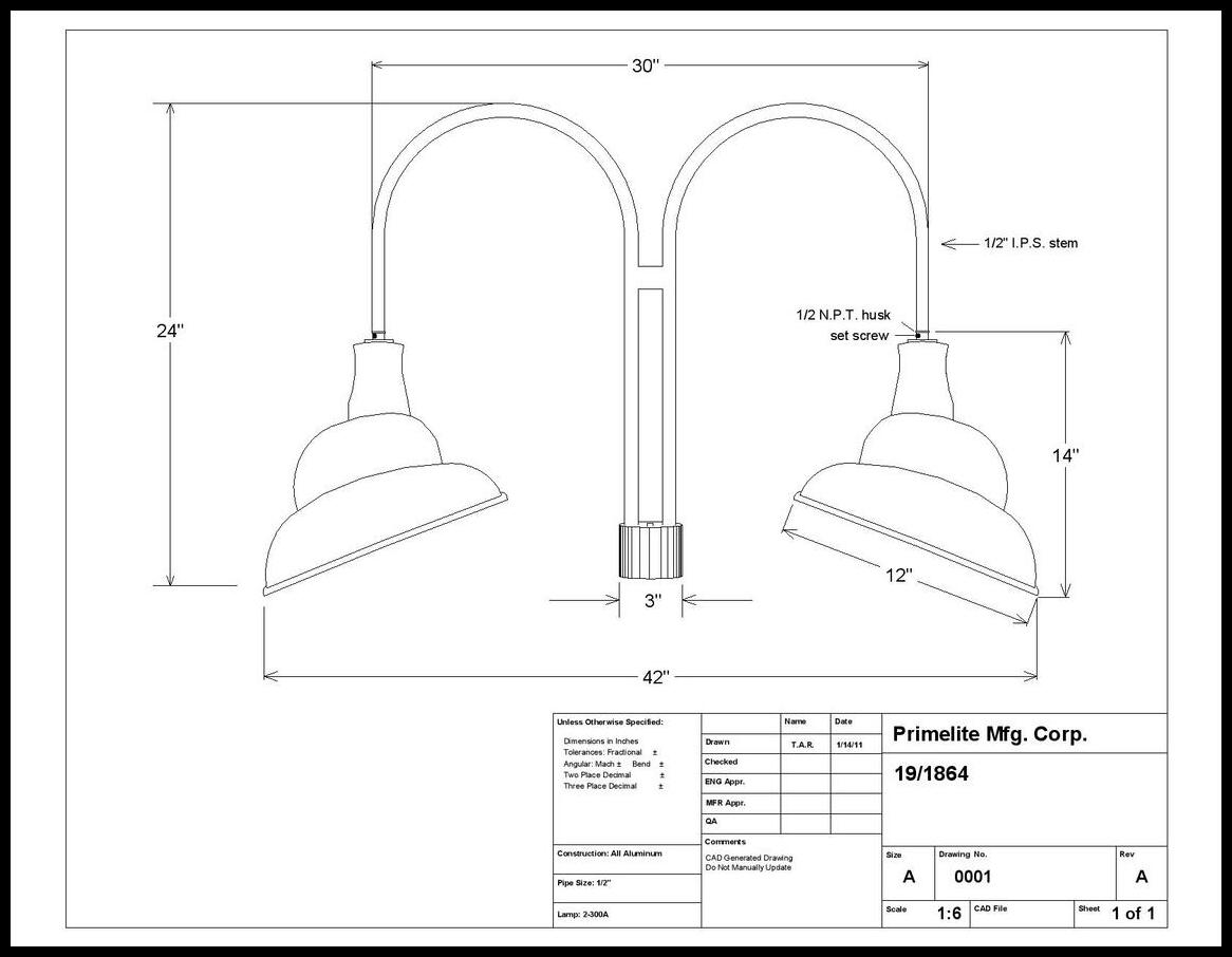 Emblem Shades on Medium Double J Arm Post Mount - Image 2