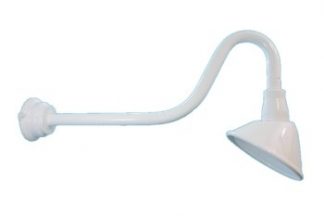 12.5" Angled Shade on Heavy Gauge Gooseneck Arm