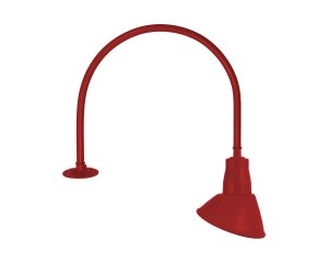 Gooseneck Angle Shade on Parapet Arm