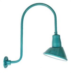 Angled Shade on Short Loop Gooseneck Arm