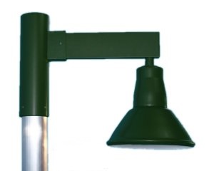Down Shade on Straight Arm Post Mount