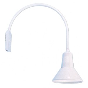 Down Shade on Loop Arm Wall Bracket
