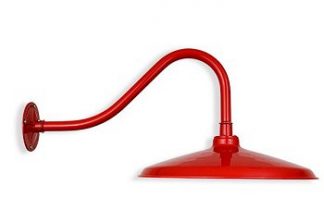 Low Profile Barn Shade on Small Gooseneck Arm