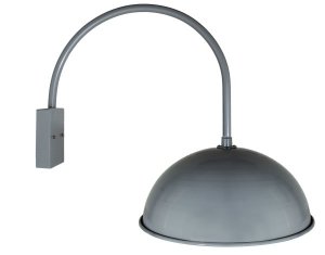 Dome Shade Head on Loop Arm Wall Bracket