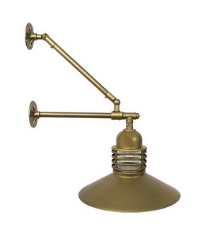 Cylinder Shade with Rings on Double Mount Wall Bracket