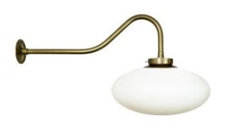 Polyethylene Ellipsoid on Standard Gooseneck Sign Light