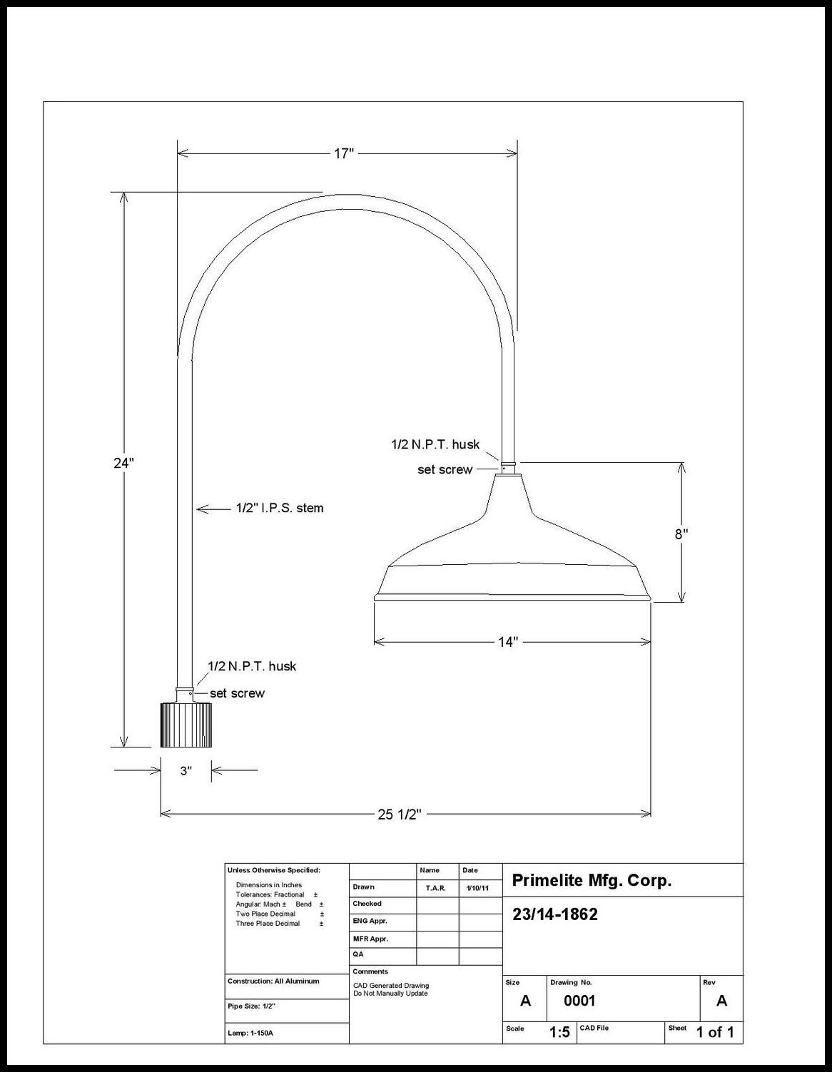 RLM Warehouse Gooseneck Post Mount - Image 2