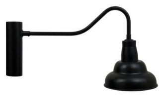 Emblem Down Shade on Standard Gooseneck Post Mount