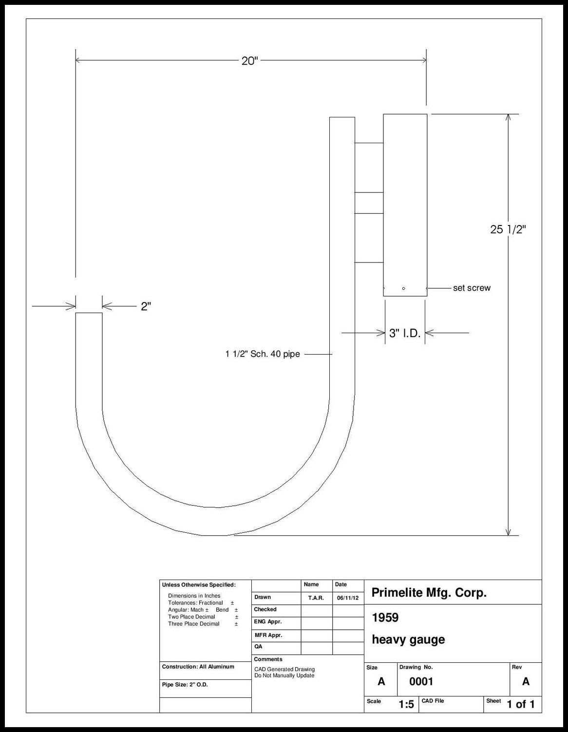 Heavy Gauge Reverse Gooseneck Post Mount - Image 2
