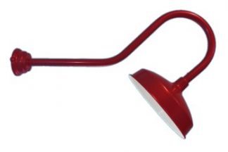 Barn Shade on Heavy Gauge Gooseneck Bend-Back Arm