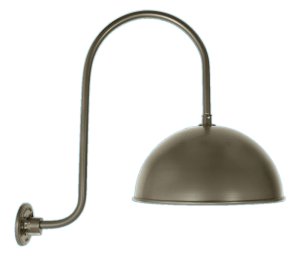 Dome Shade on Short Arm Loop Gooseneck Arm
