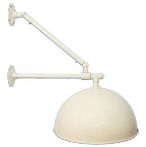 Dome Shade on Double Mount Wall Bracket