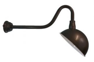 Dome Shade on Heavy Gauge Loop Gooseneck Arm