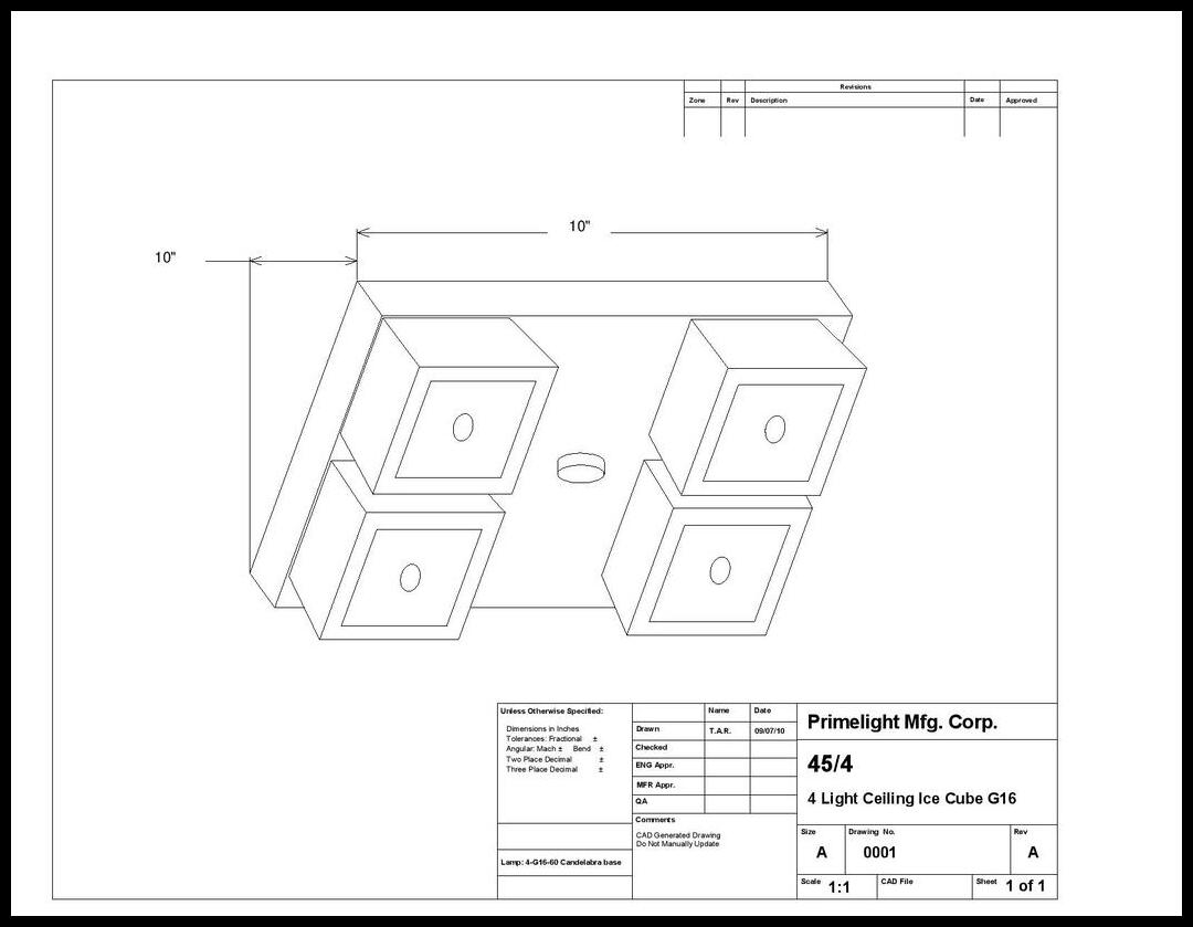Ice Cube Light on Ceiling-Flush Mount - Image 2