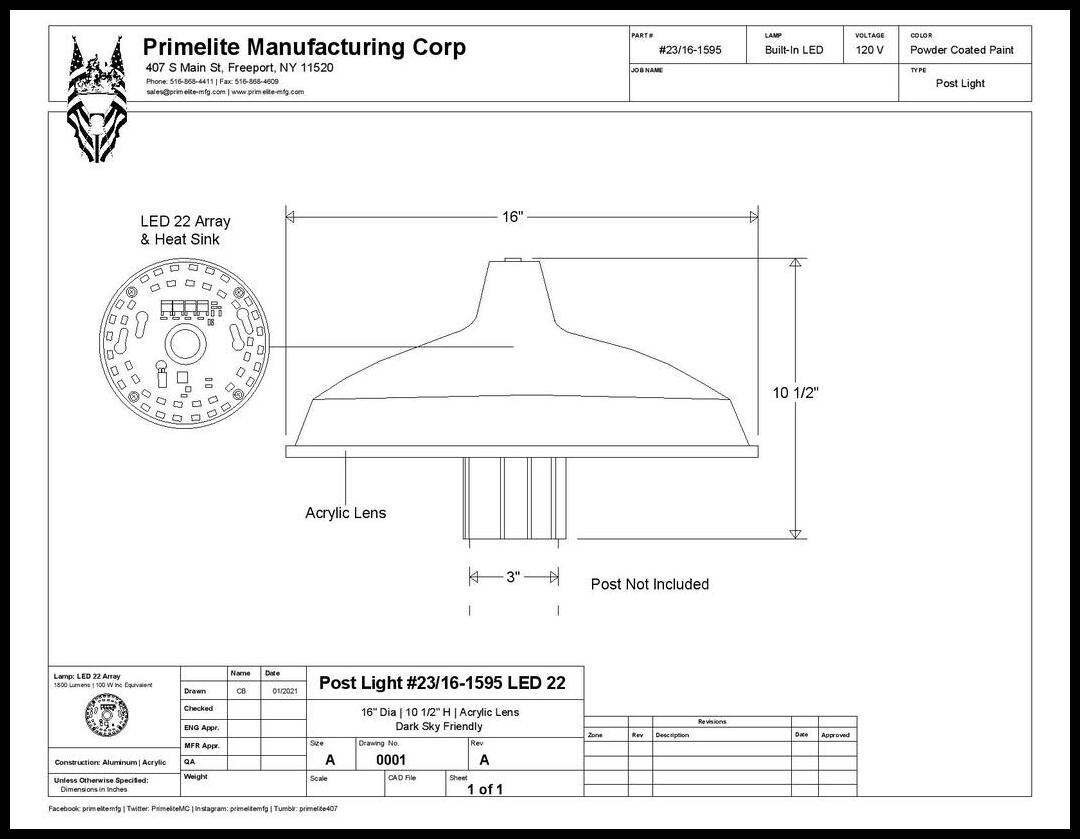 RLM LED Post Light - Image 10