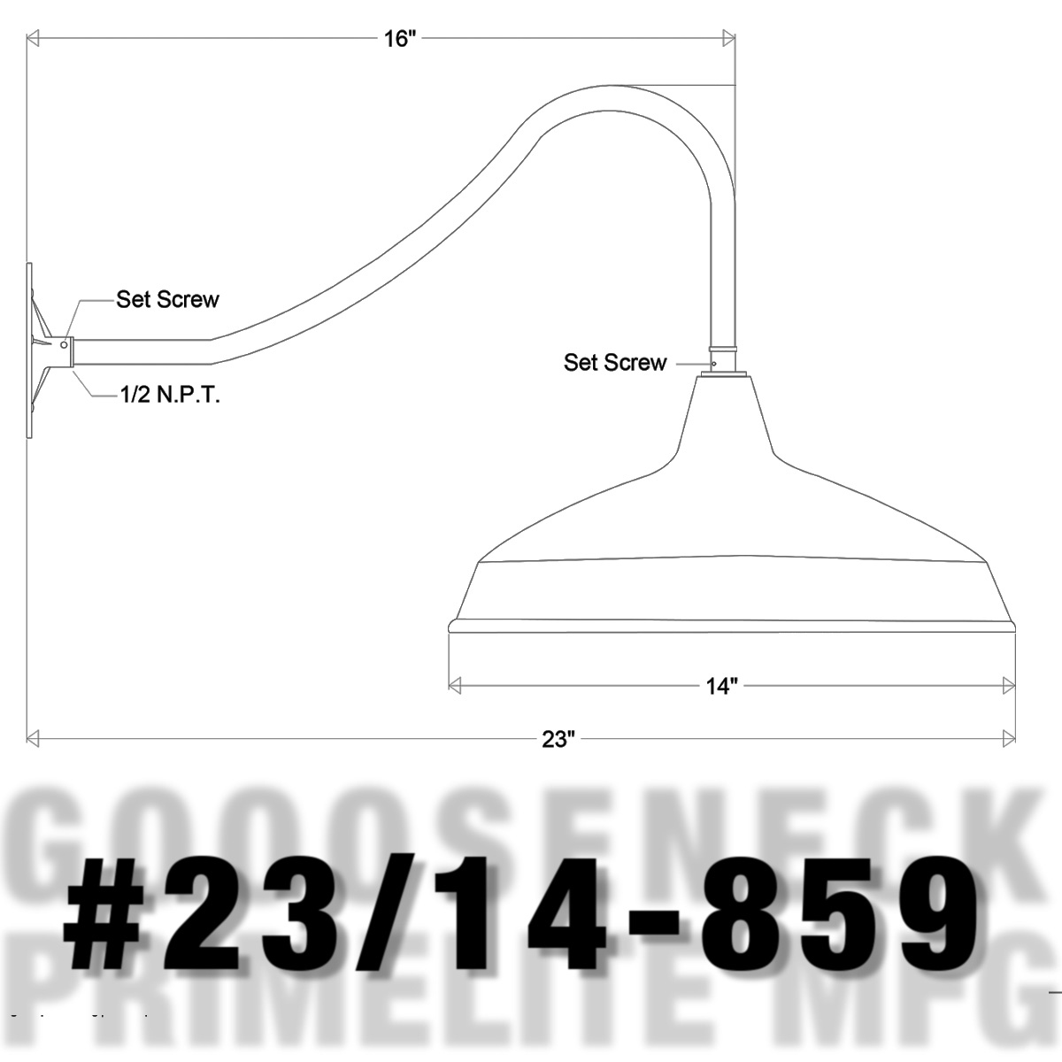 Technic al Drawing Gooseneck #23/14-859