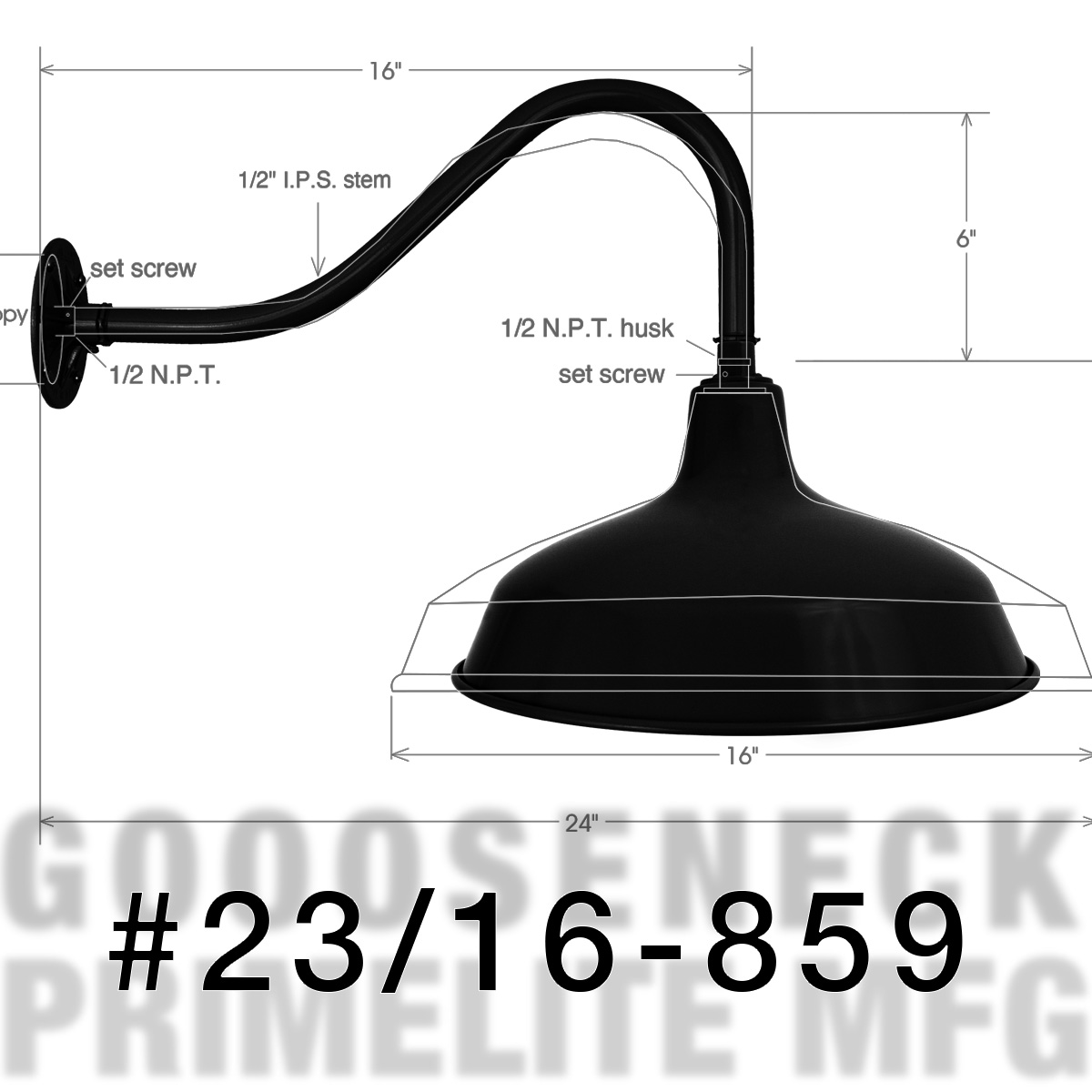 Gooseneck Light #23/16-859 LED12