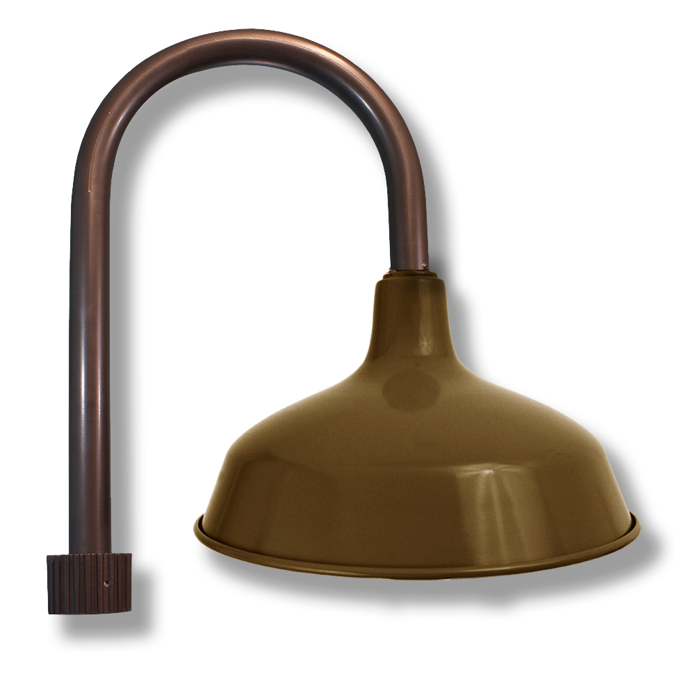RLM Barn Shade on Top Mount Heavy Gauge J Arm
