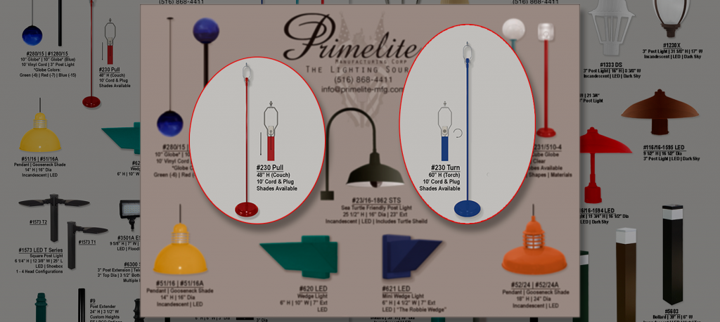 <em><span style="font-size: 12px;">Floor Lamps: Model #230</span></em>