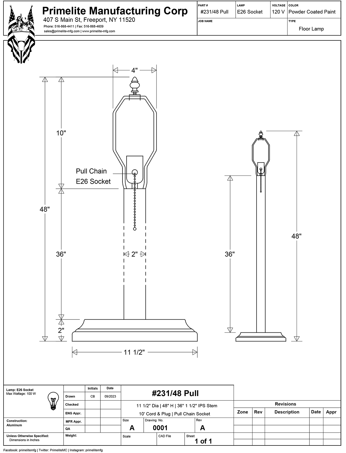 technical Drawing: #231LG