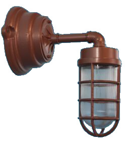 Industrial Wall Bracket with Small Ballast Holder