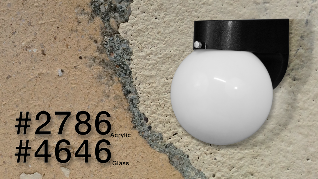 Primelite Manufacturing's Euro Style Series globe sconces #2786 & #4646